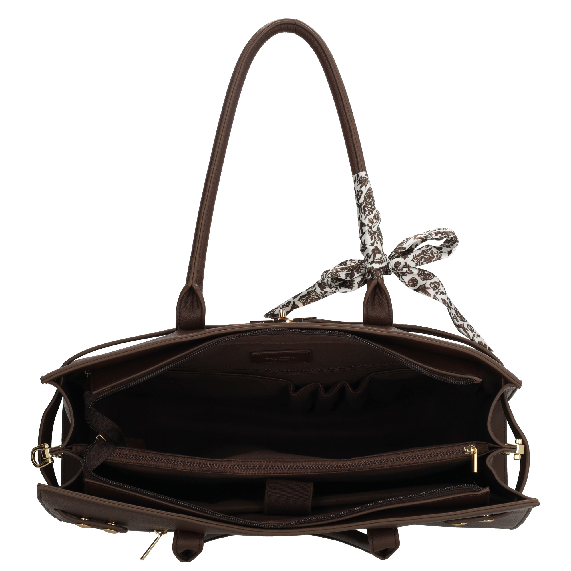 Charm London Charm London The Hamptons Laptoptas 15 inch bruin