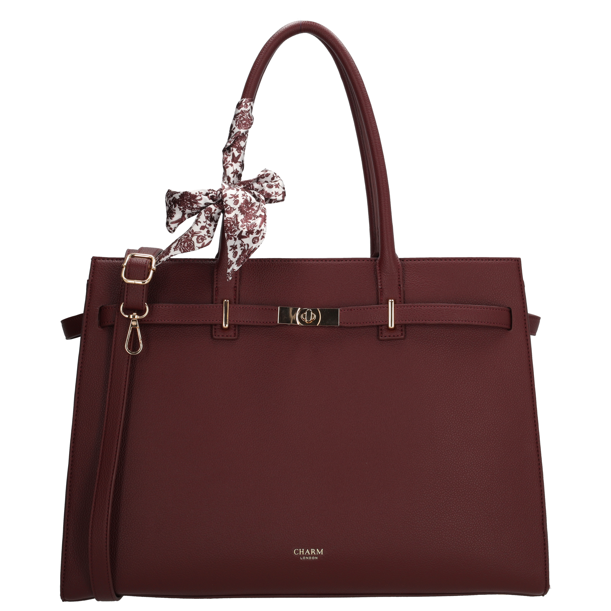 Charm London Charm London The Hamptons Laptoptas 15 inch burgundy