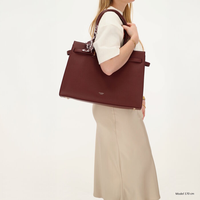Charm London Charm London The Hamptons Laptoptas 15 inch burgundy