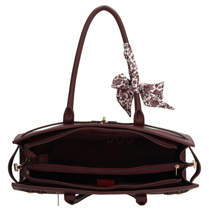 Charm London Charm London The Hamptons Laptoptas 15 inch burgundy