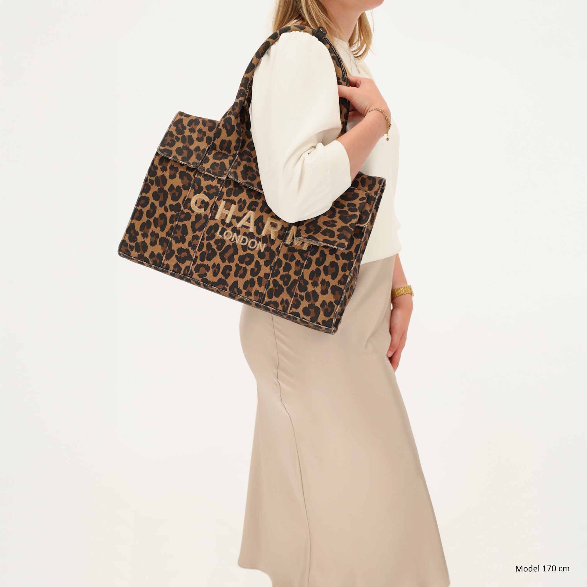 Charm London Charm London Bond Avenue Laptoptas 15 " leopard