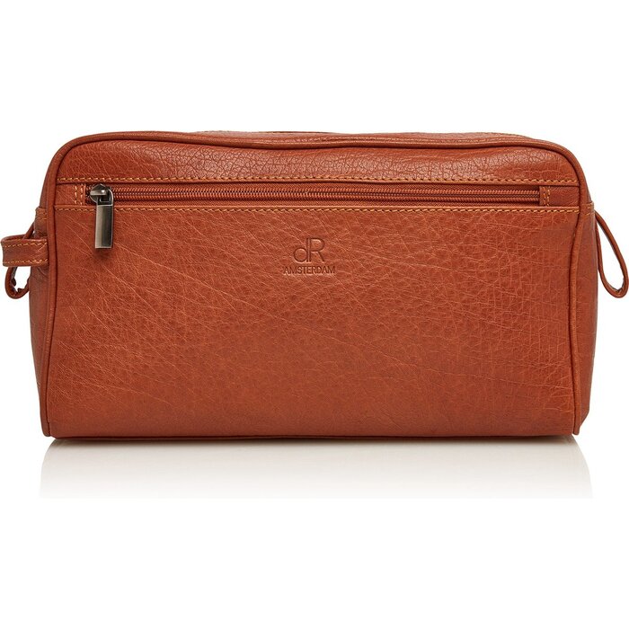 De Rooy Amsterdam De Rooy Amsterdam Icon leren toilettas camel