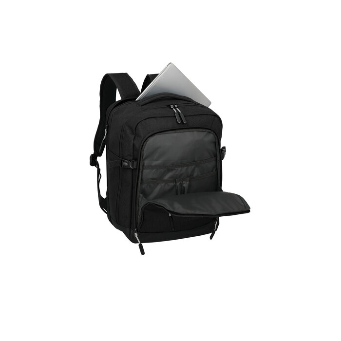 Travelite Travelte Kick Off 15.6" laptop-cabin rugtas (30x40x20-23cm) zwart