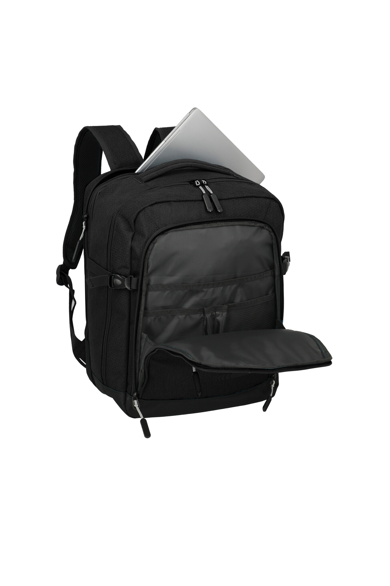 Travelite Travelte Kick Off 15.6" laptop-cabin rugtas (30x40x20-23cm) zwart