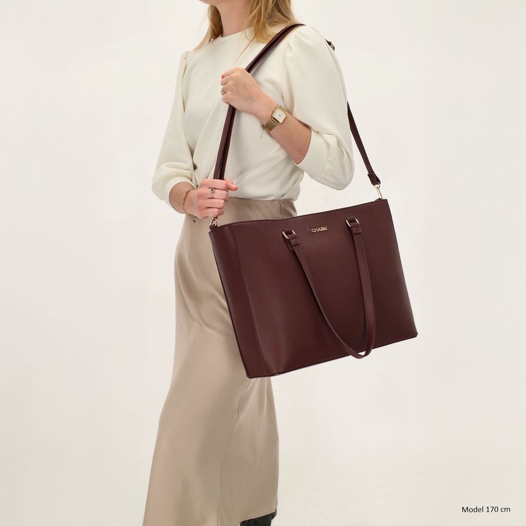 Charm London Charm London Birmingham 15.6" laptop-shopper burgundy/gold