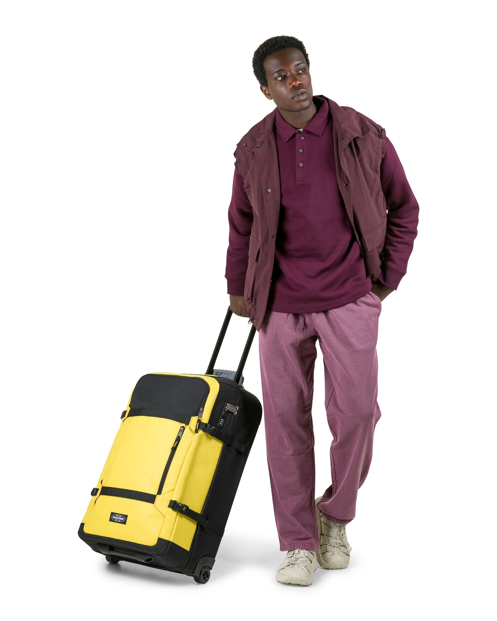 Eastpak Eastpak Transit'r Pro M 63L 2-wiel reiskoffer yellow procoated