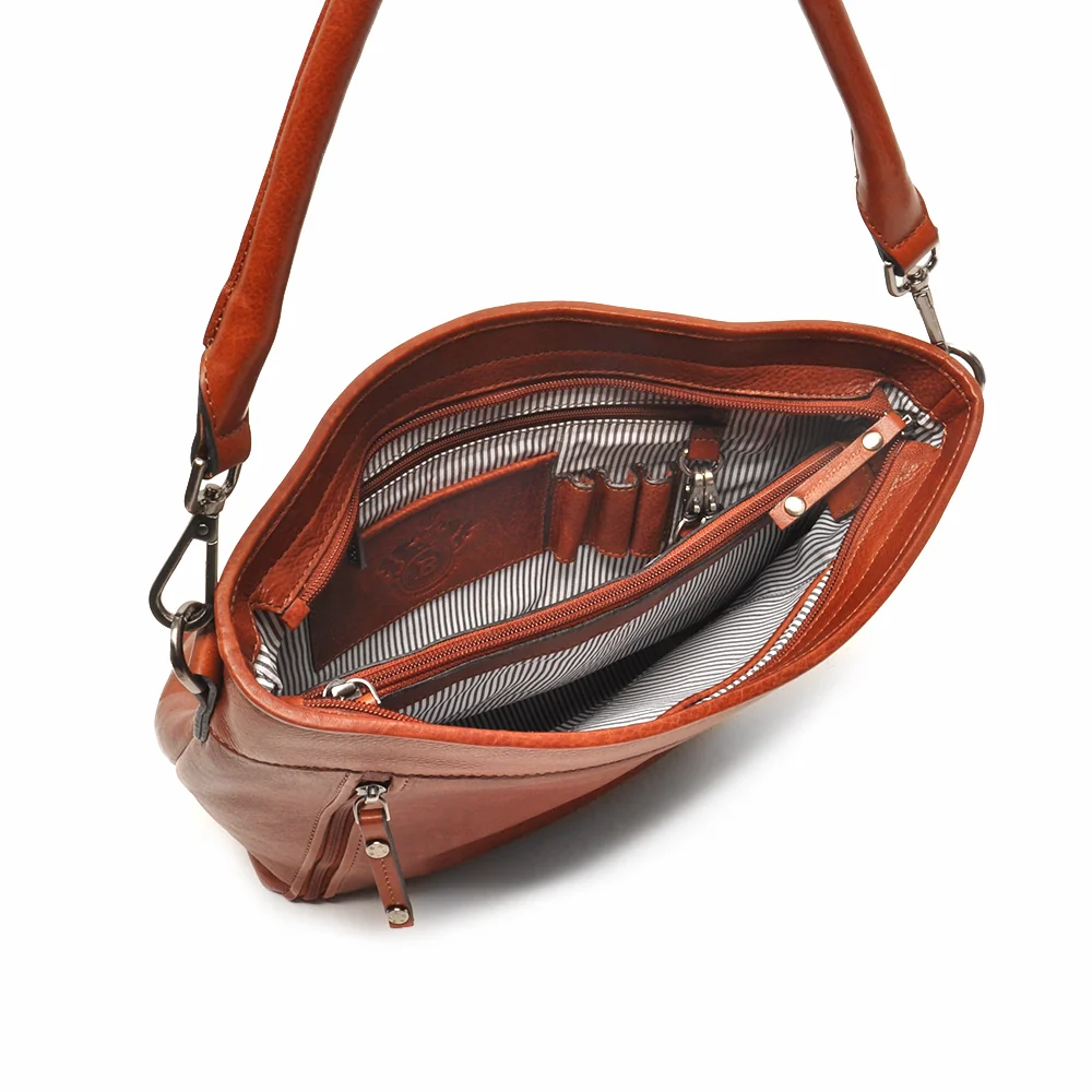 Berba Berba Lucca Bucket Bag schoudertas cognac