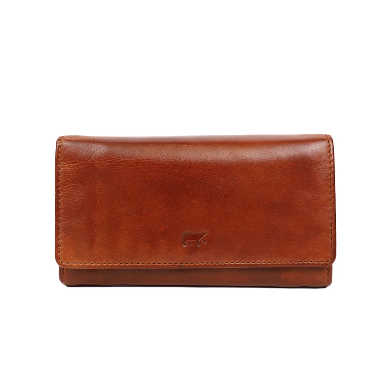 Bear Design Bear Design Noor 15cc RFID damesportemonnee cognac