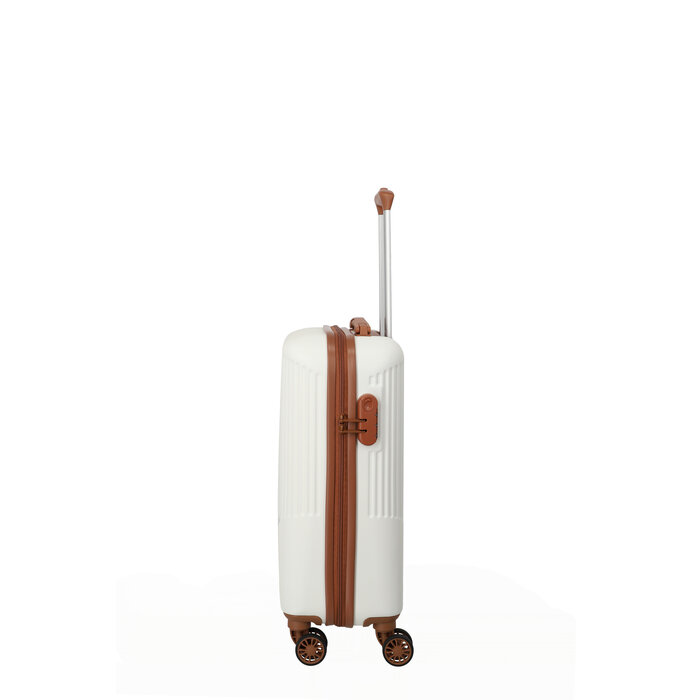 Travelite Travelite Bali S 34L handbagage-koffer wit/cognac