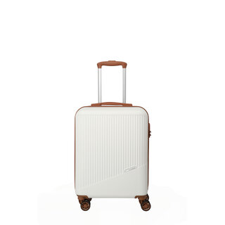 Travelite Travelite Bali S 34L handbagage-koffer wit/cognac