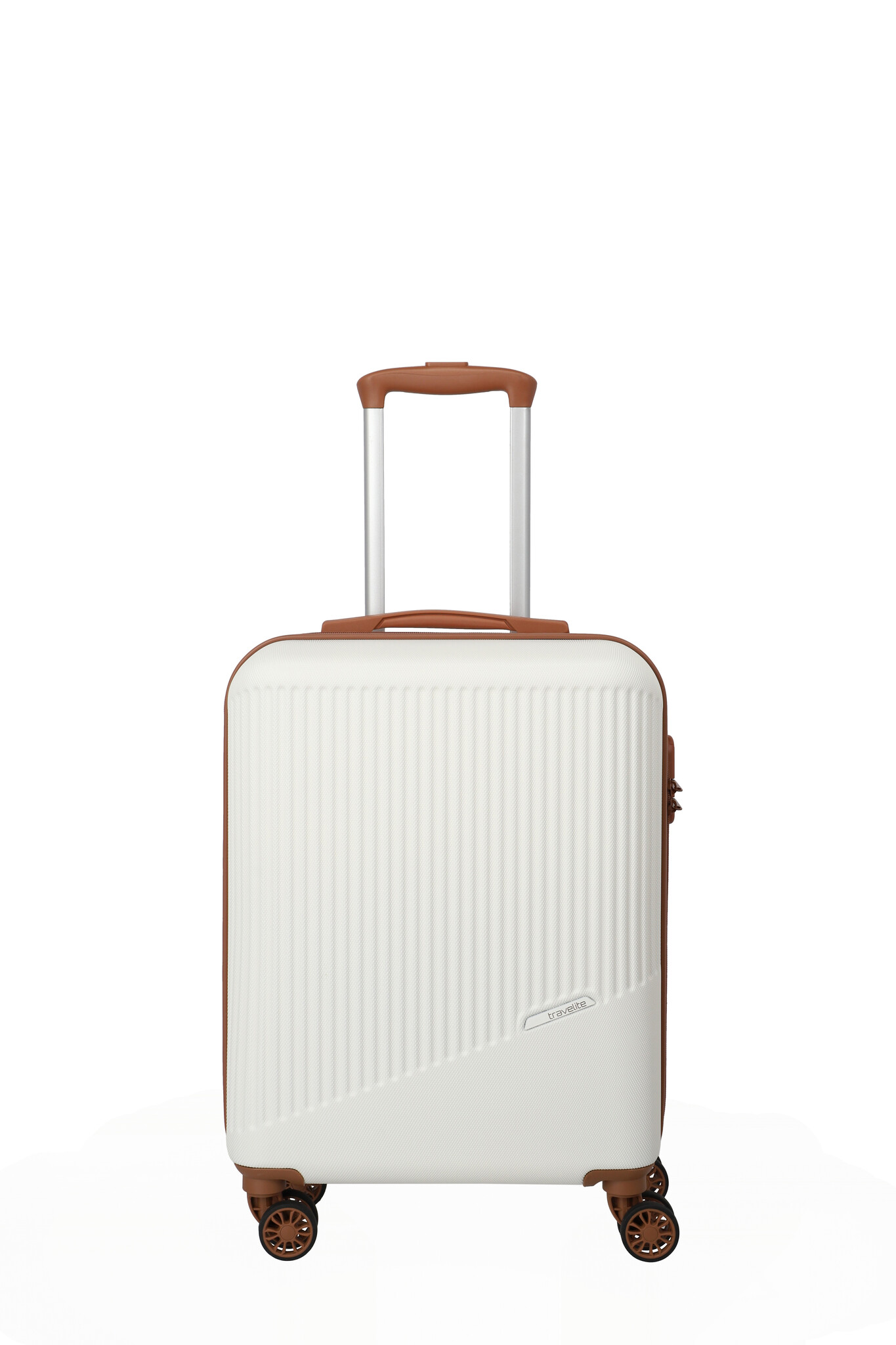 Travelite Travelite Bali S 34L handbagage-koffer wit/cognac