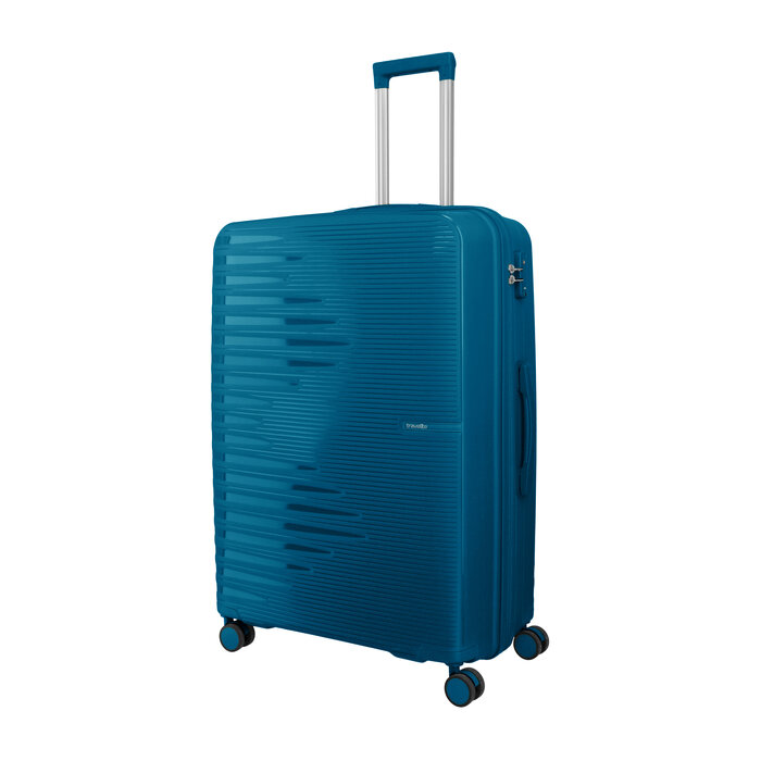 Travelite Travelite Pacific large 4-wiel reiskoffer 100L donker blauw
