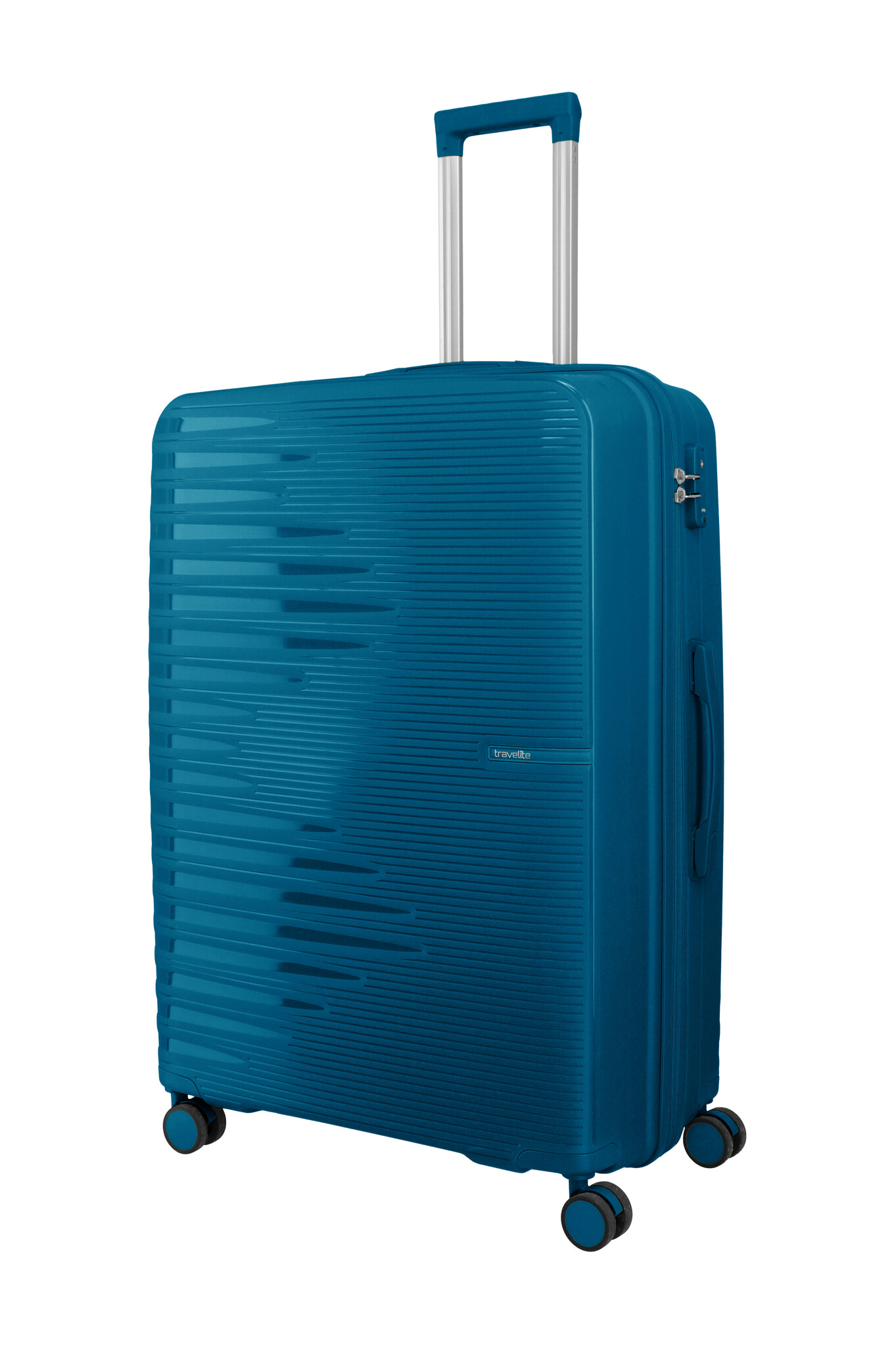 Travelite Travelite Pacific large 4-wiel reiskoffer 100L donker blauw