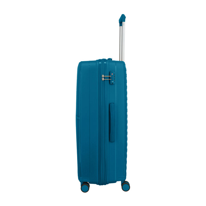 Travelite Travelite Pacific large 4-wiel reiskoffer 100L donker blauw
