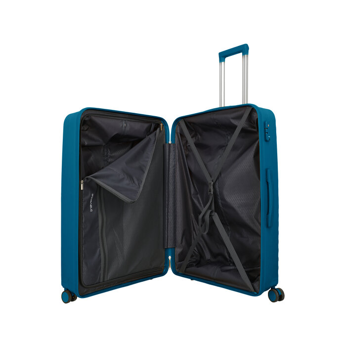 Travelite Travelite Pacific large 4-wiel reiskoffer 100L donker blauw