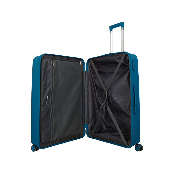 Travelite Travelite Pacific large 4-wiel reiskoffer 100L donker blauw