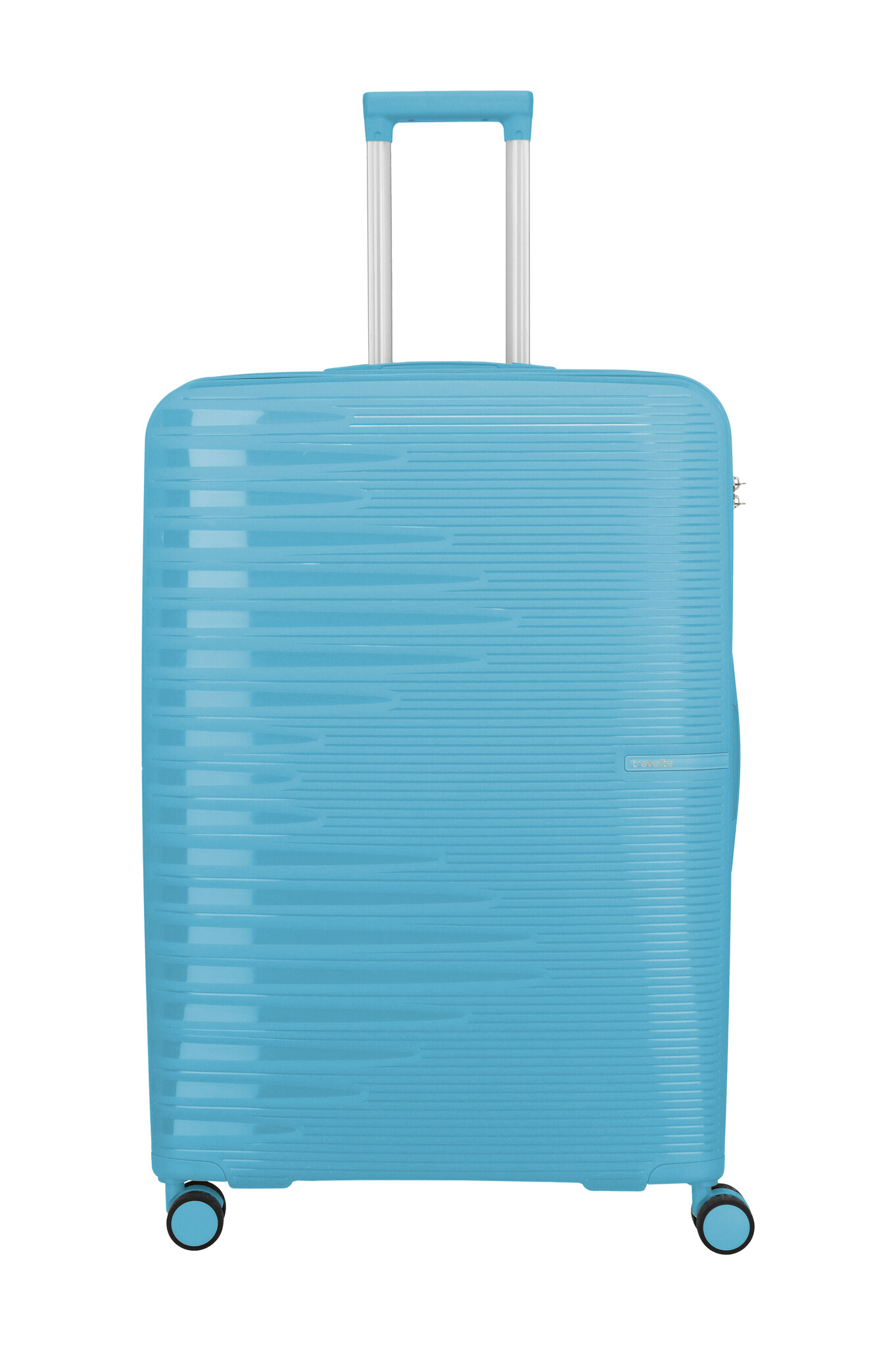 Travelite Travelite Pacific large 4-wiel reiskoffer 100L licht blauw