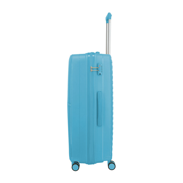 Travelite Travelite Pacific large 4-wiel reiskoffer 100L licht blauw