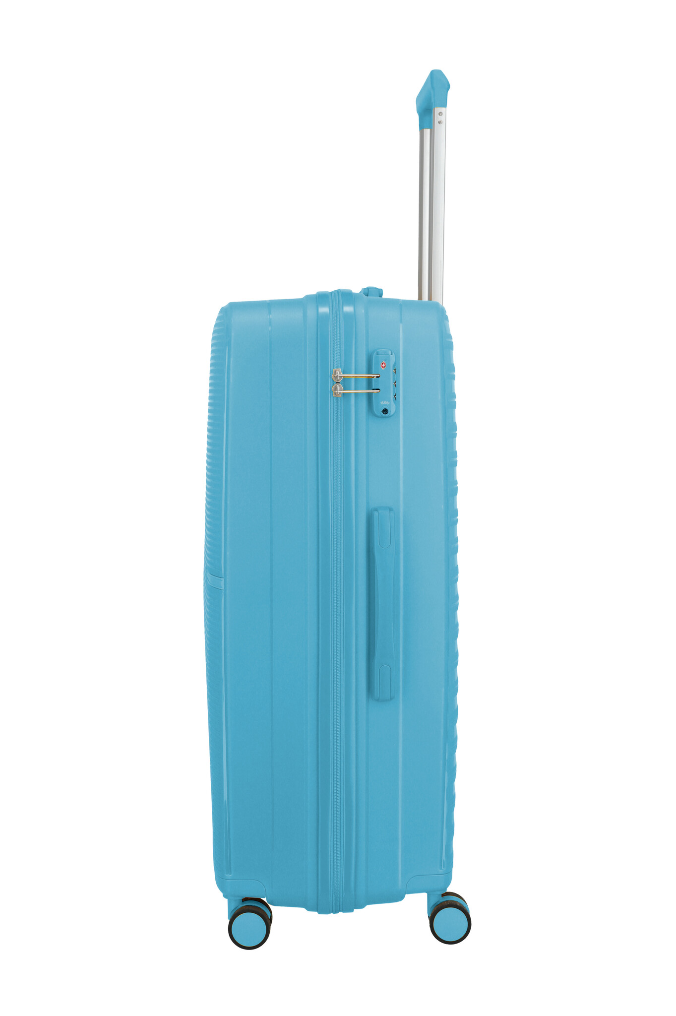 Travelite Travelite Pacific large 4-wiel reiskoffer 100L licht blauw