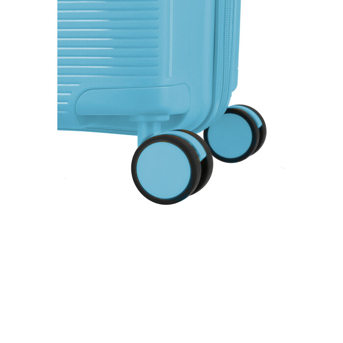Travelite Travelite Pacific large 4-wiel reiskoffer 100L licht blauw