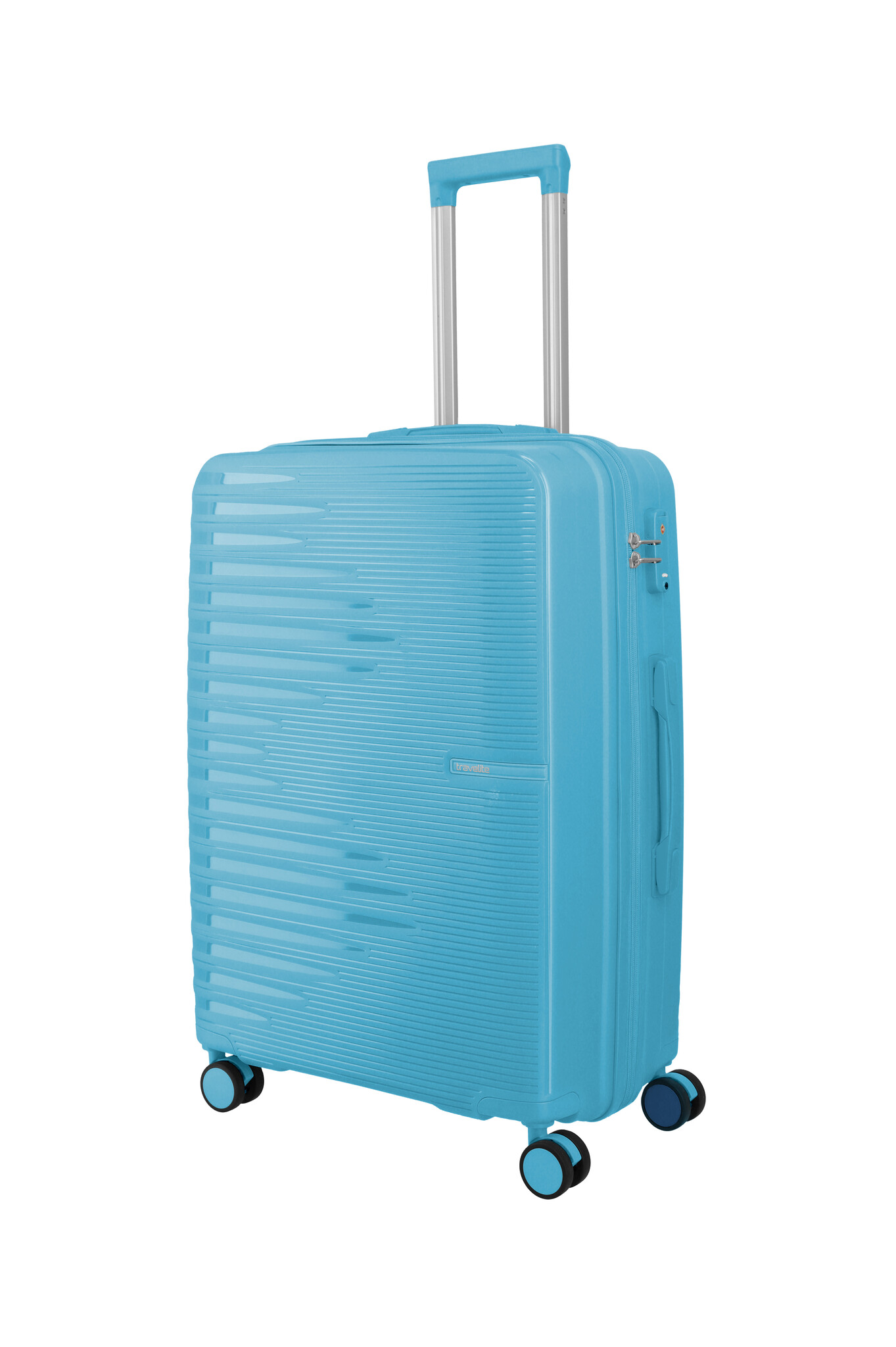 Travelite Travelite Pacific Medium 4-wiel reiskoffer 65L licht blauw