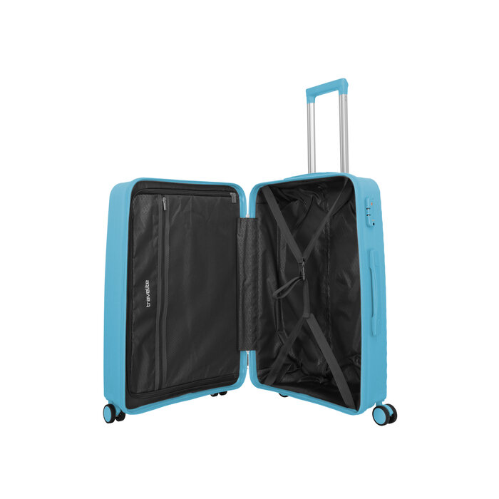 Travelite Travelite Pacific Medium 4-wiel reiskoffer 65L licht blauw