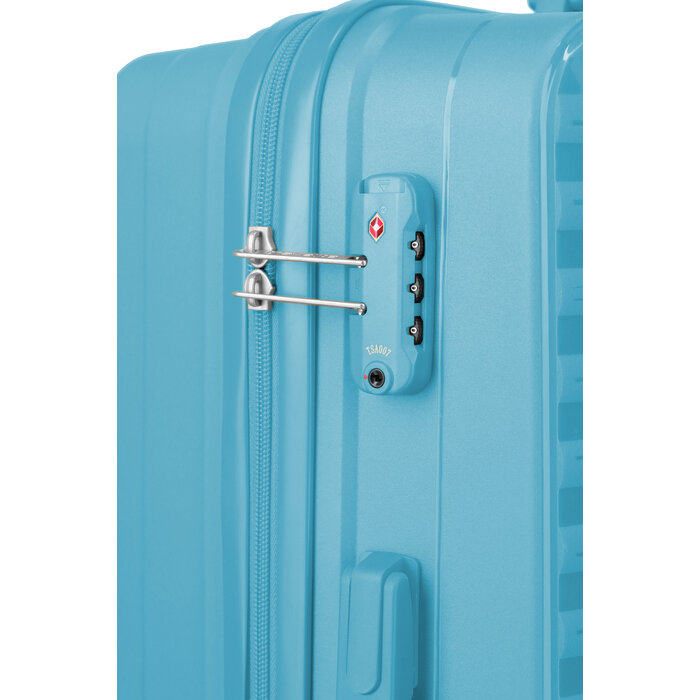 Travelite Travelite Pacific Medium 4-wiel reiskoffer 65L licht blauw
