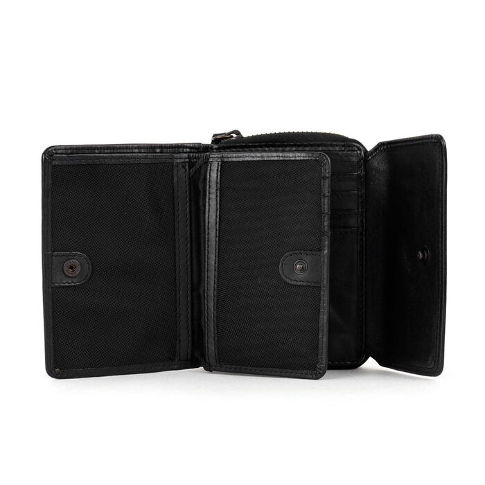 Bear Design Bear Design Alba RFID 10cc-10 vaks portemonnee zwart
