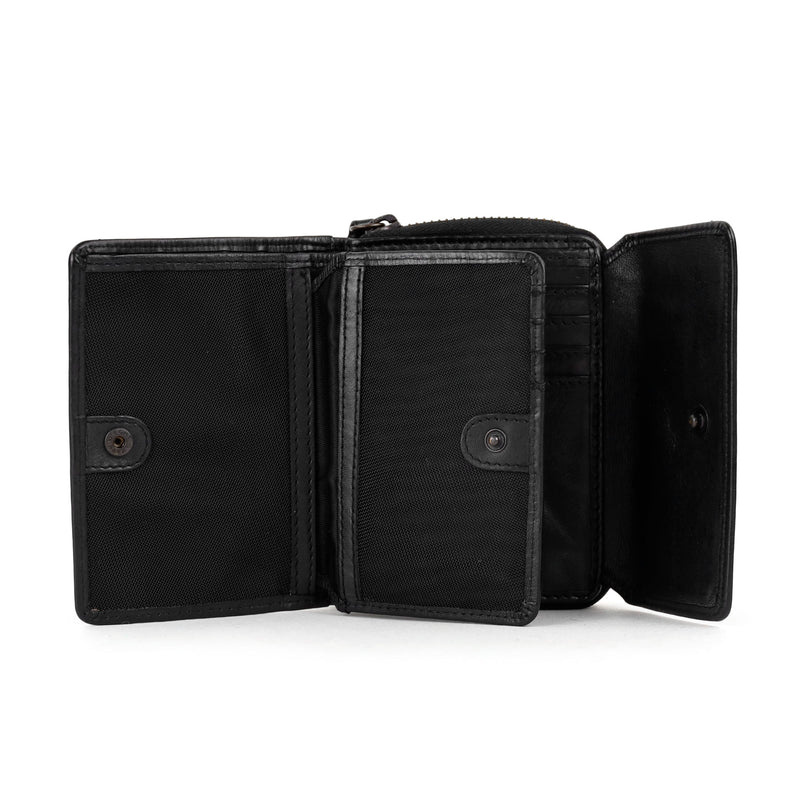 Bear Design Bear Design Alba RFID 10cc-10 vaks portemonnee zwart