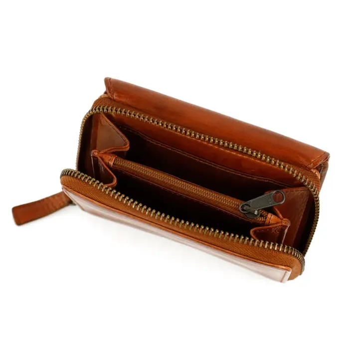Bear Design Bear Design Alba RFID 10cc-10 vaks portemonnee cognac