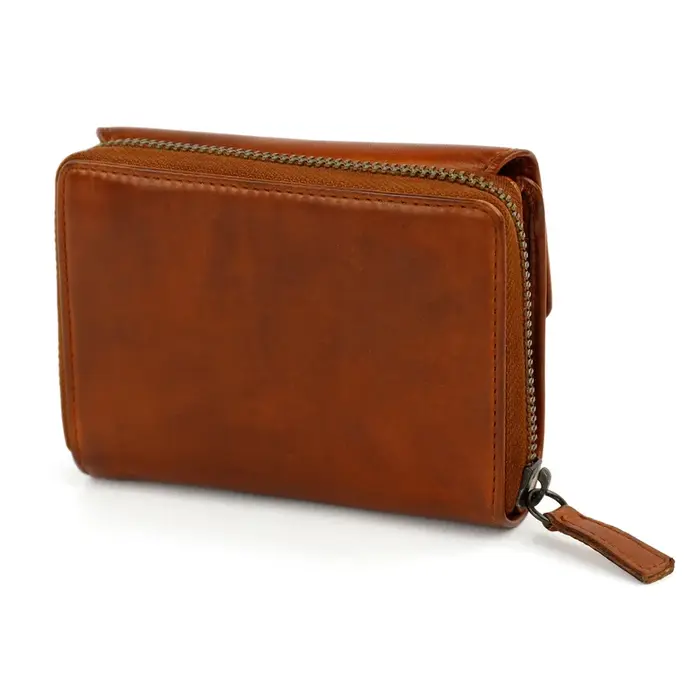 Bear Design Bear Design Alba RFID 10cc-10 vaks portemonnee cognac