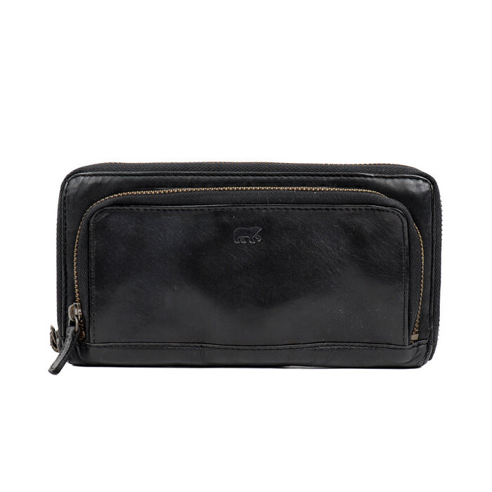 Bear Design Bear Design Isa 12cc rits-portemonne/clutch zwart