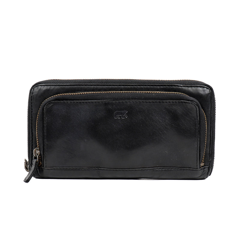 Bear Design Bear Design Isa 12cc rits-portemonne/clutch zwart