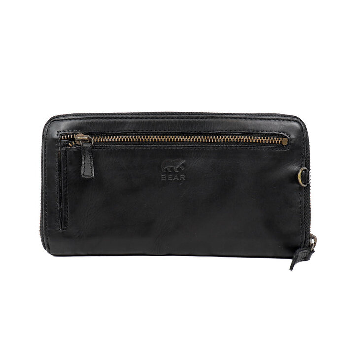 Bear Design Bear Design Isa 12cc rits-portemonne/clutch zwart