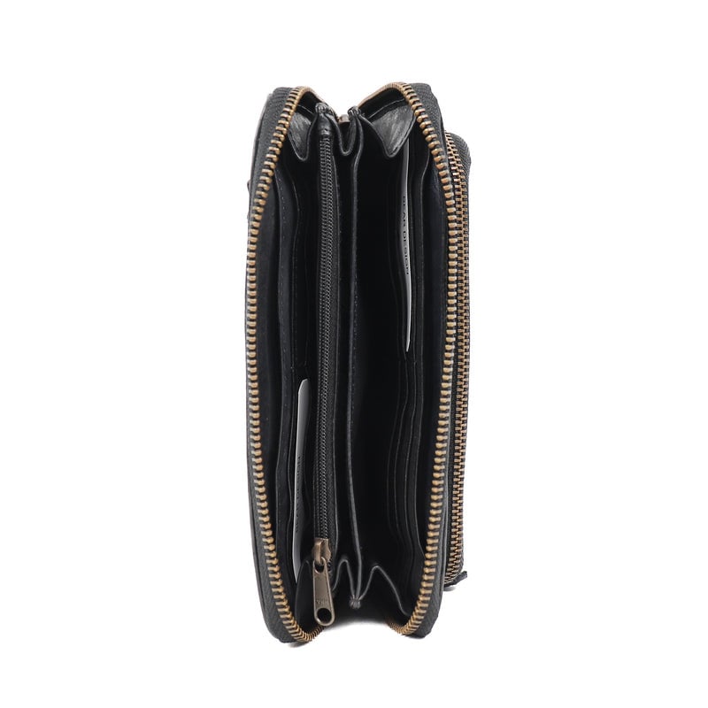 Bear Design Bear Design Isa 12cc rits-portemonne/clutch zwart