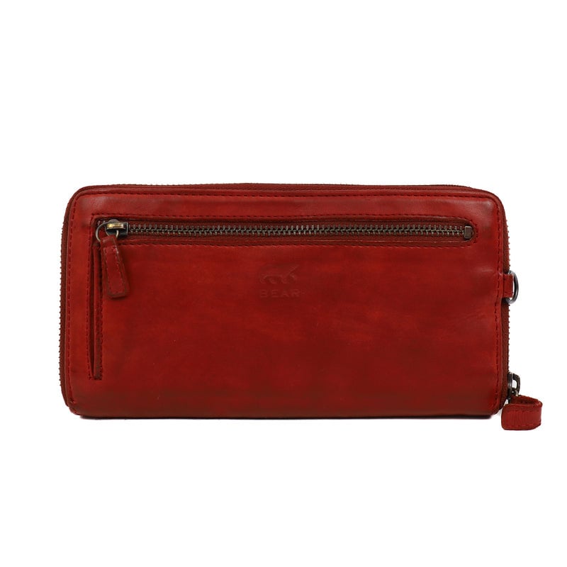 Bear Design Bear Design Isa 12cc rits-portemonne/clutch rood