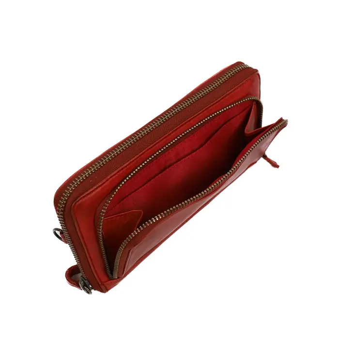 Bear Design Bear Design Isa 12cc rits-portemonne/clutch rood
