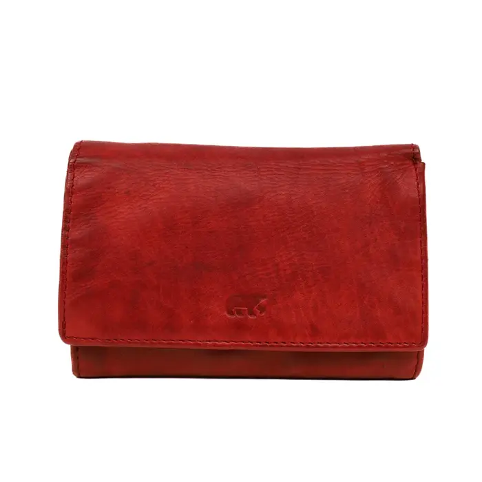 Bear Design Bear Design Flappie 11cc RFID overslag portemonnee rood