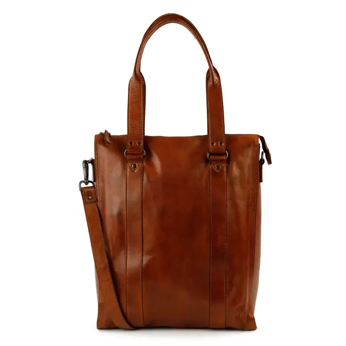 Bear Design Bear Design Freya leren 15" laptop-shopper cognac