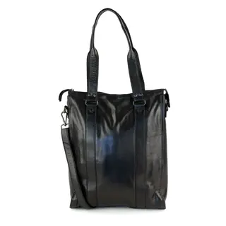 Bear Design Bear Design Freya  leren 15" laptop-shopper zwart