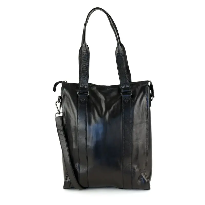 Bear Design Bear Design Freya leren 15" laptop-shopper zwart