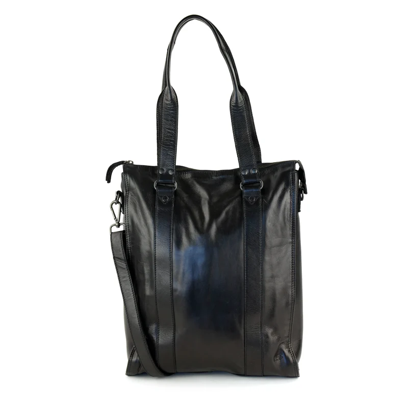 Bear Design Bear Design Freya leren 15" laptop-shopper zwart