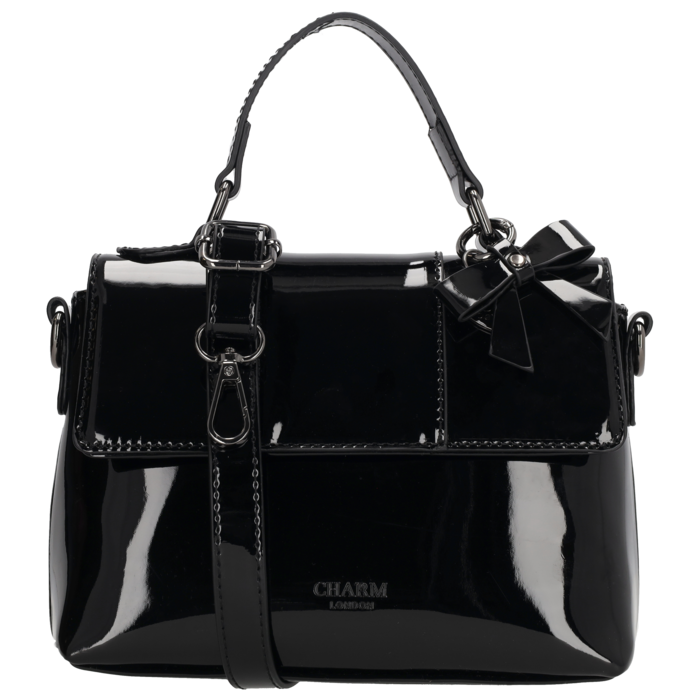 Charm London Charm London Kensington Handtas lak-zwart