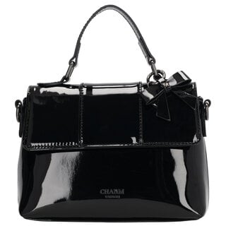 Charm London Charm London Kensington Handtas lak-zwart