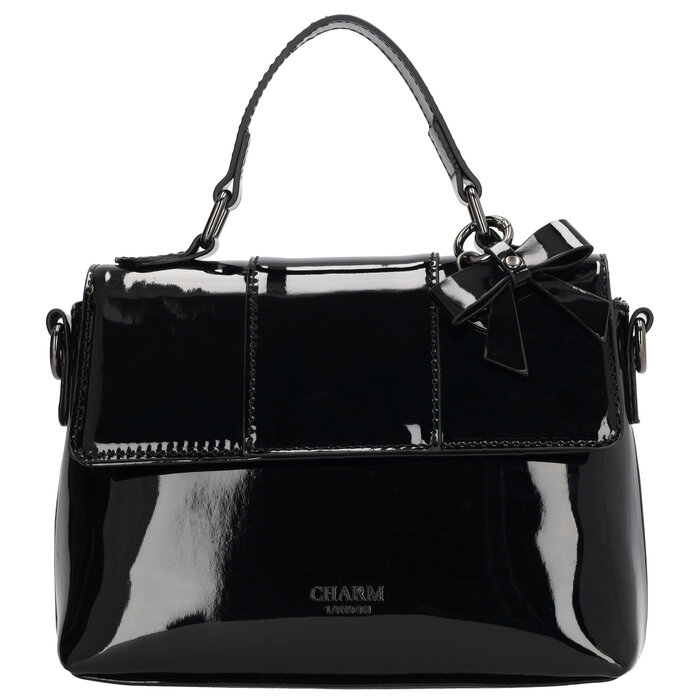 Charm London Charm London Kensington Handtas lak-zwart