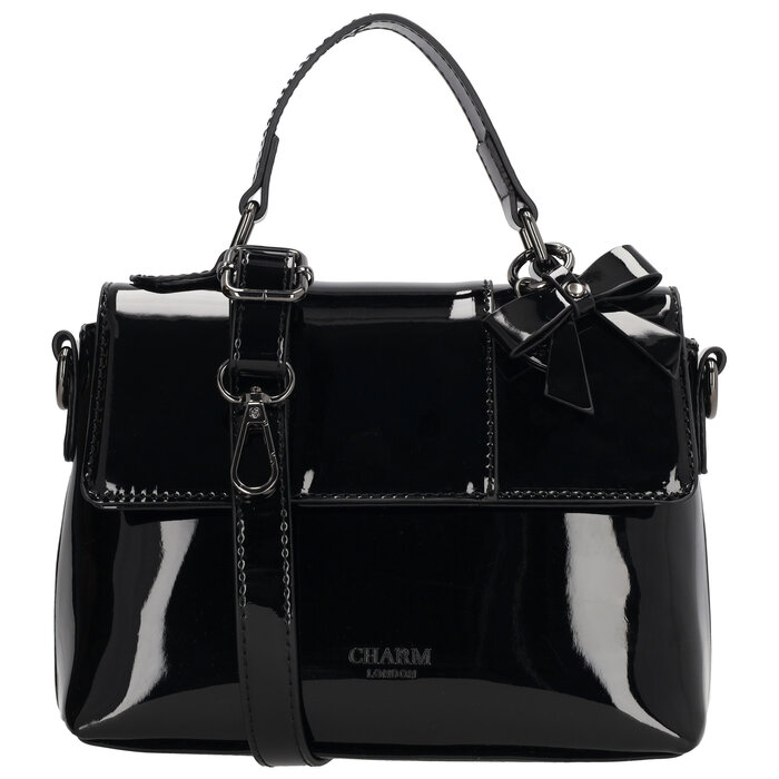 Charm London Charm London Kensington Handtas lak-zwart