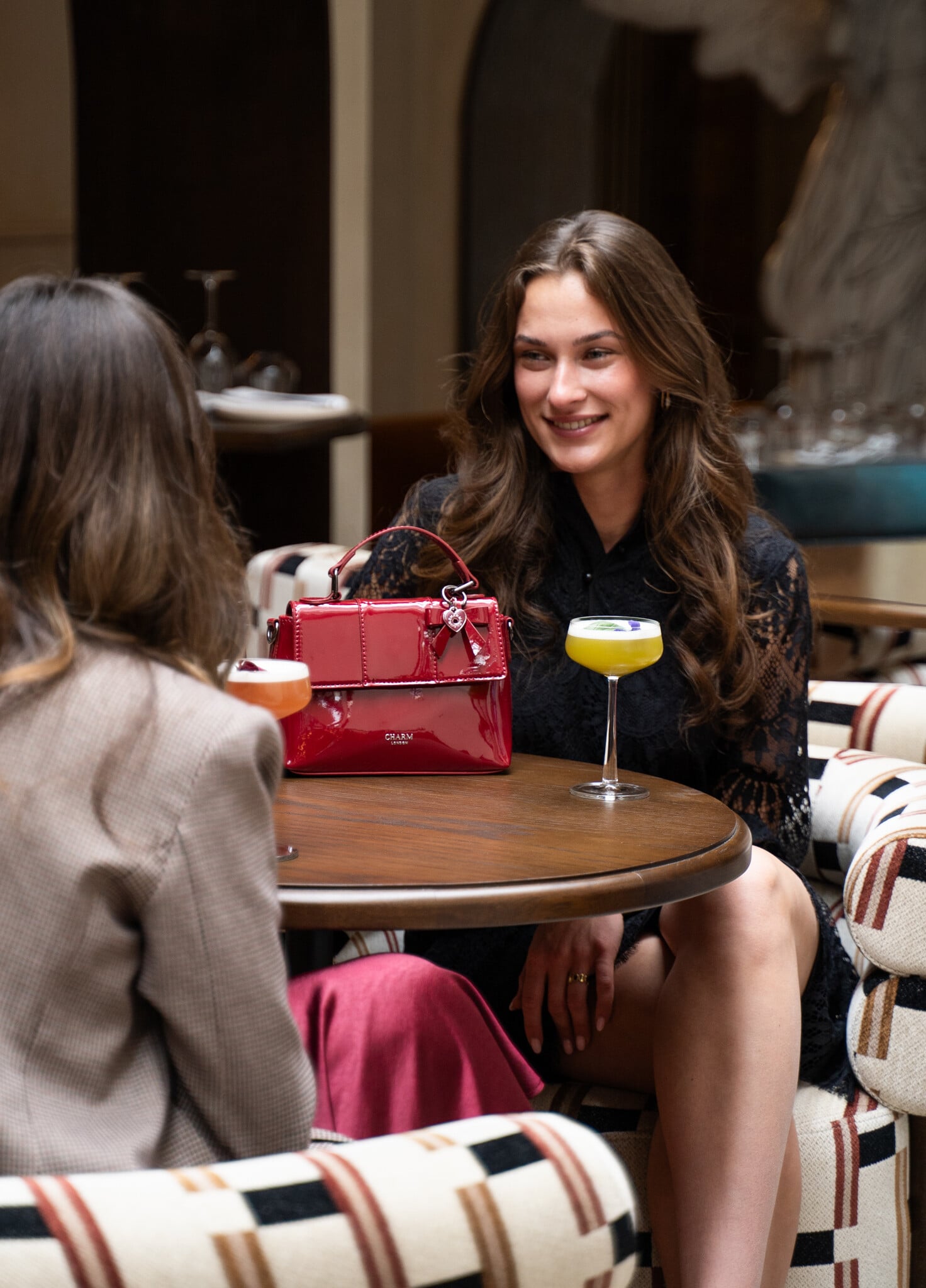 Charm London Charm London Kensington Handtas lak-bordeaux
