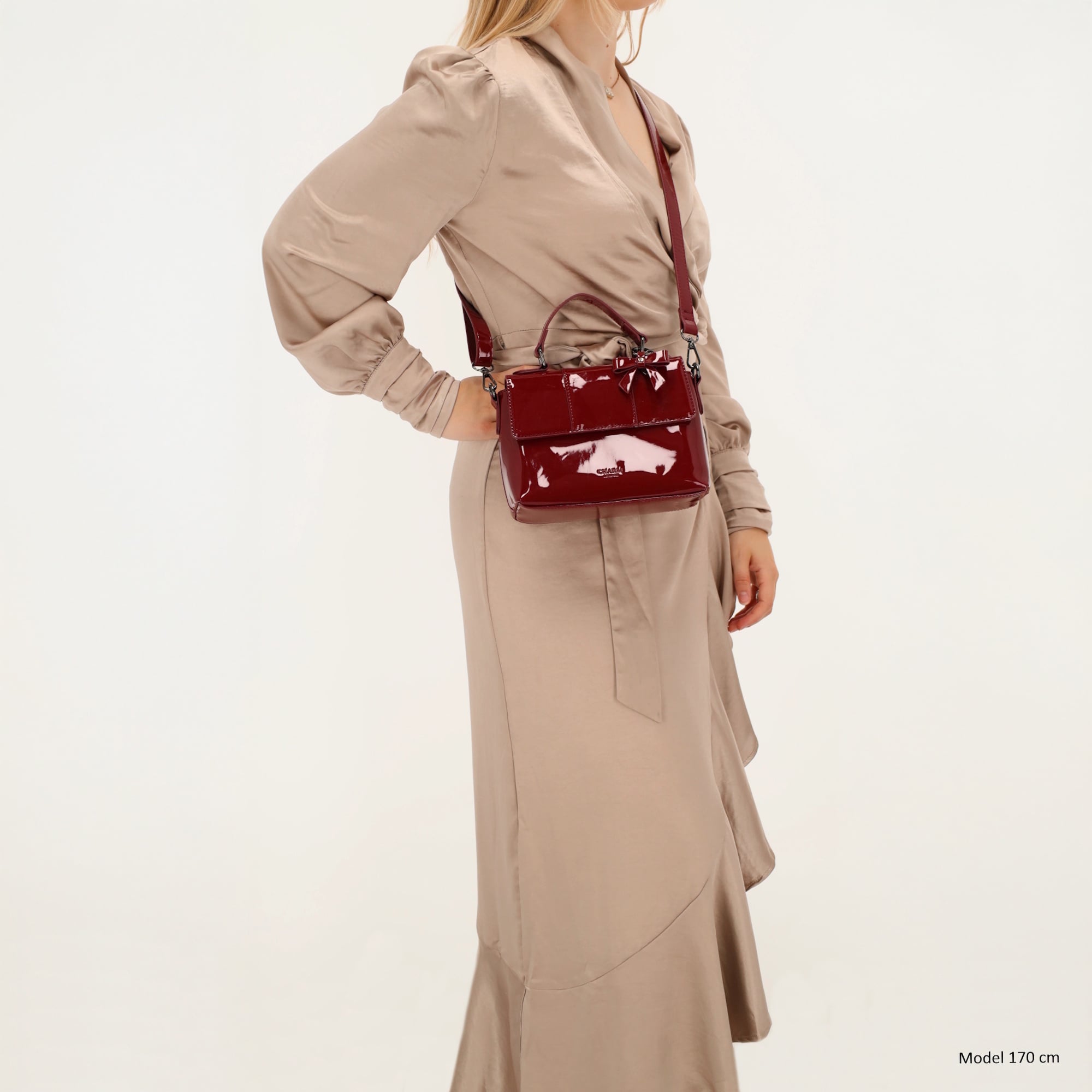 Charm London Charm London Kensington Handtas lak-bordeaux