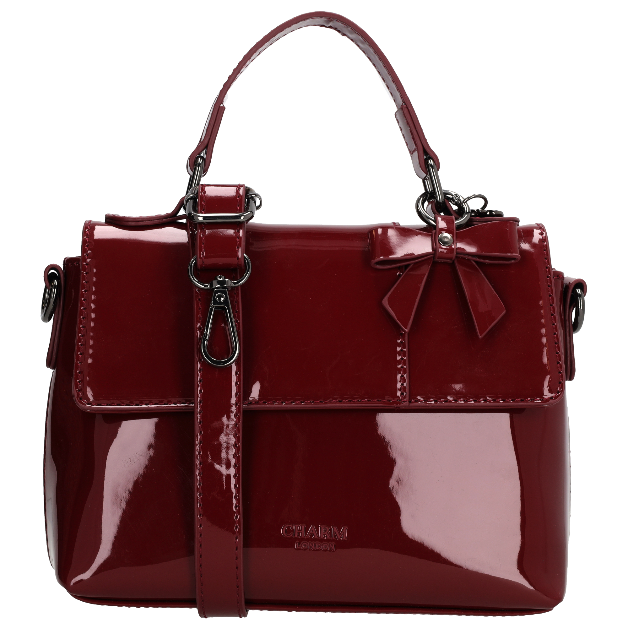 Charm London Charm London Kensington Handtas lak-bordeaux
