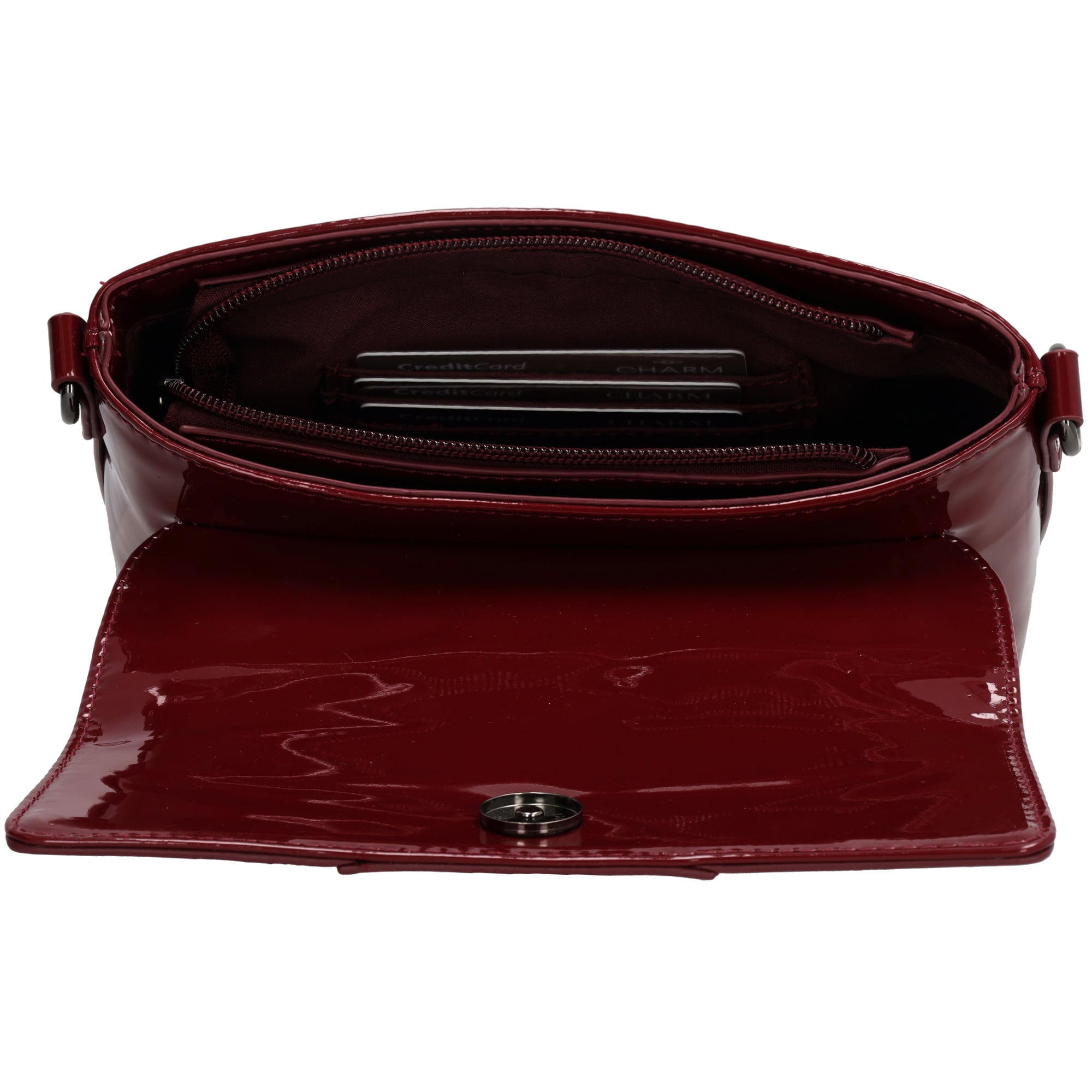 Charm London Charm London Kensington Handtas lak-bordeaux
